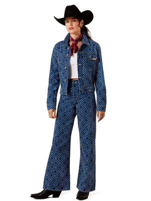 Veste en jean Boxy Crop - Femme