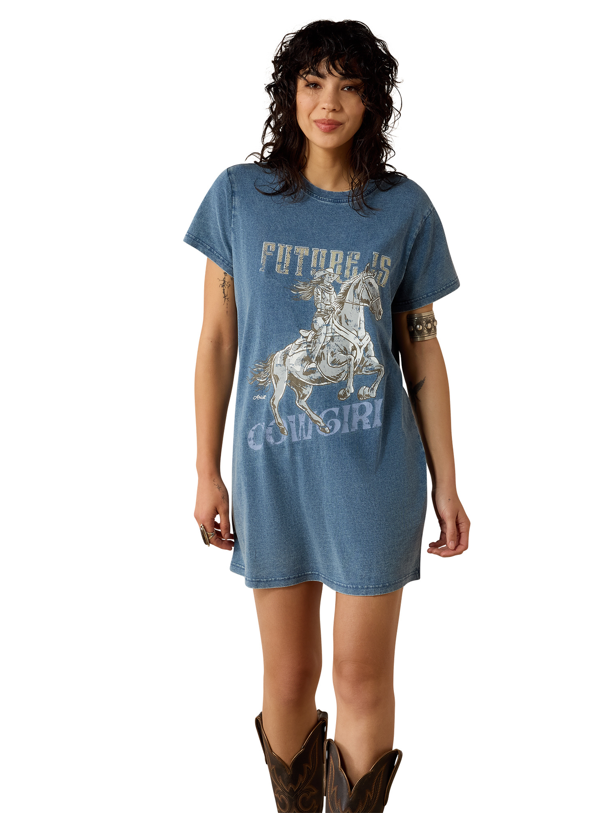 Women's Future is Cowgirl T-Shirt Dress