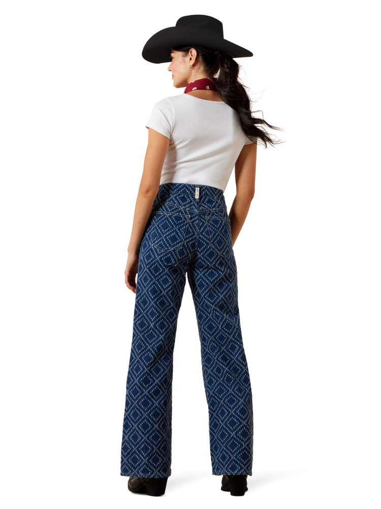 Jeans Western Jazmine Wide Needle Punch Taille Haute - Femme