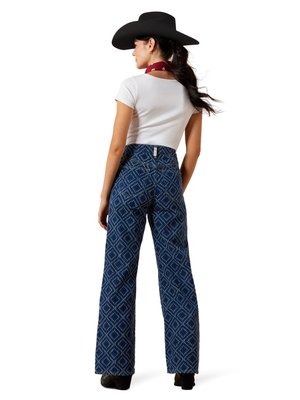 Jeans Western Jazmine Wide Needle Punch Taille Haute - Femme