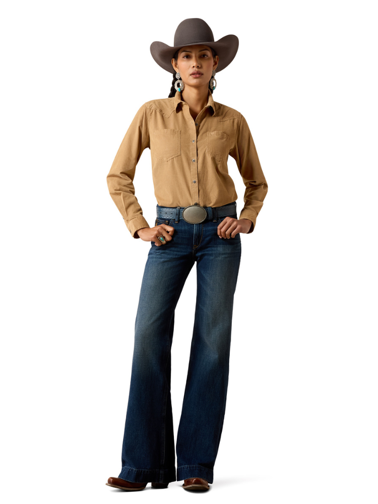 Jeans Western Perfect Rise Petra Flipside Wide Leg - Femme