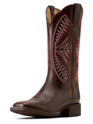 Bottes Western Round up Ruidoso Arizona Brown - Femme