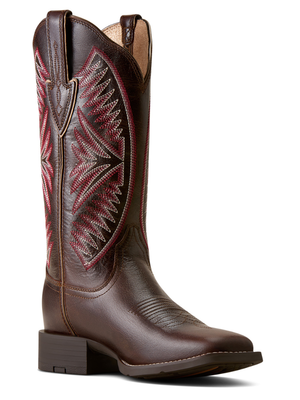 Bottes Western Round up Ruidoso Arizona Brown - Femme