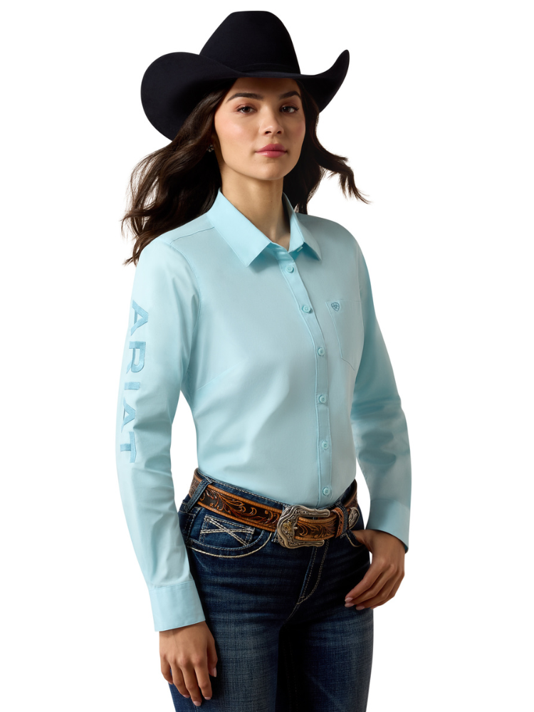 Chemise Ariat Team Kirby Aquaesque - Femme