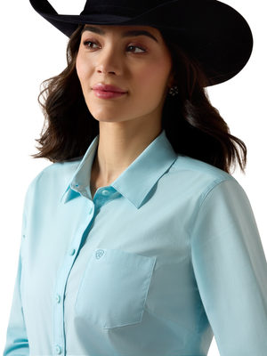 Chemise Ariat Team Kirby Aquaesque - Femme