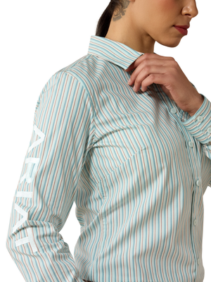 Chemise Western Team Kirby Saltwater Henna Stripe - Femme