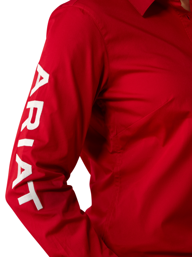 Chemise western Team Kirby rouge - Femme