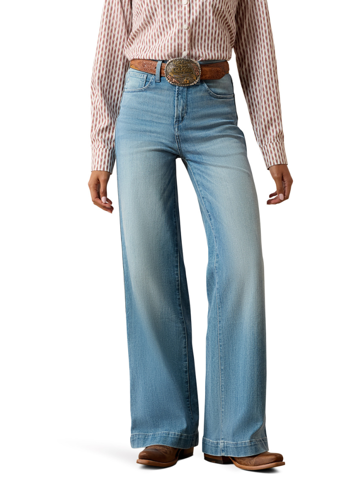 Jeans Western Ultra High Rise Luana Wide Leg - Femme
