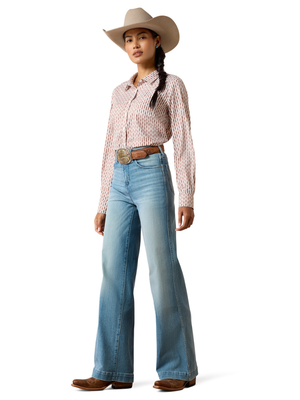 Jeans Western Ultra High Rise Luana Wide Leg - Femme
