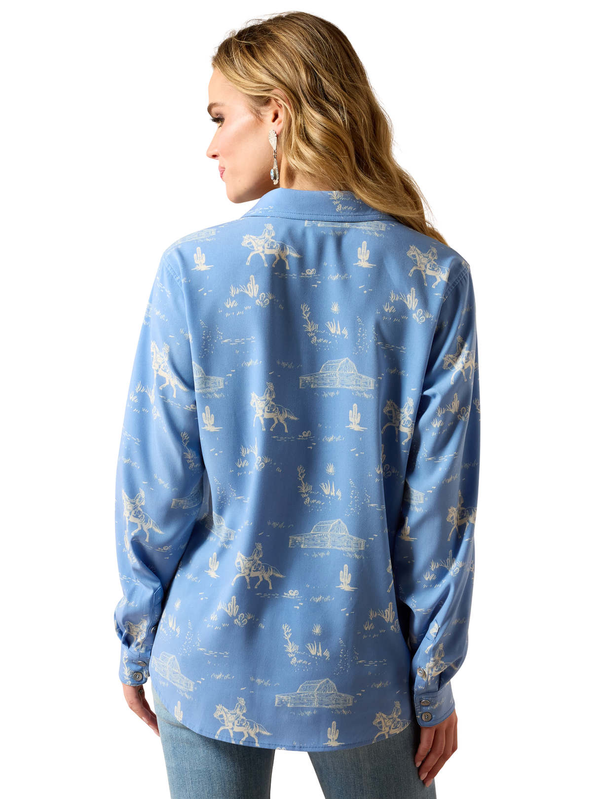 Ashleigh Blue Ranchscape Homestyle Shirt - Women's