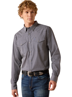 Men's Dennis Fitted Wrinkle Free Western Shirt