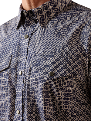 Men's Dennis Fitted Wrinkle Free Western Shirt