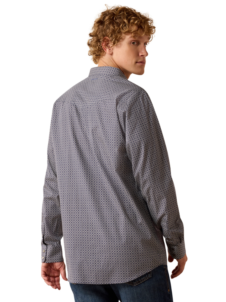 Men's Dennis Fitted Wrinkle Free Western Shirt