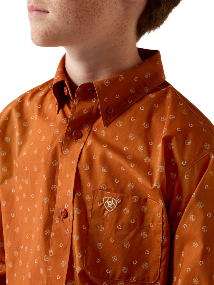 Chemise Western Ludwig Classic Fit Bombay Brown - Garçon