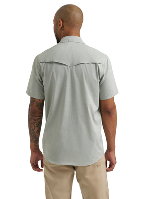 Chemise Western à manches courtes Drover Utility Iceberg Green - Homme