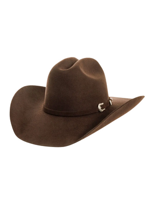 Chapeau Western Cattleman en feutre 3X Chocolat - Adulte