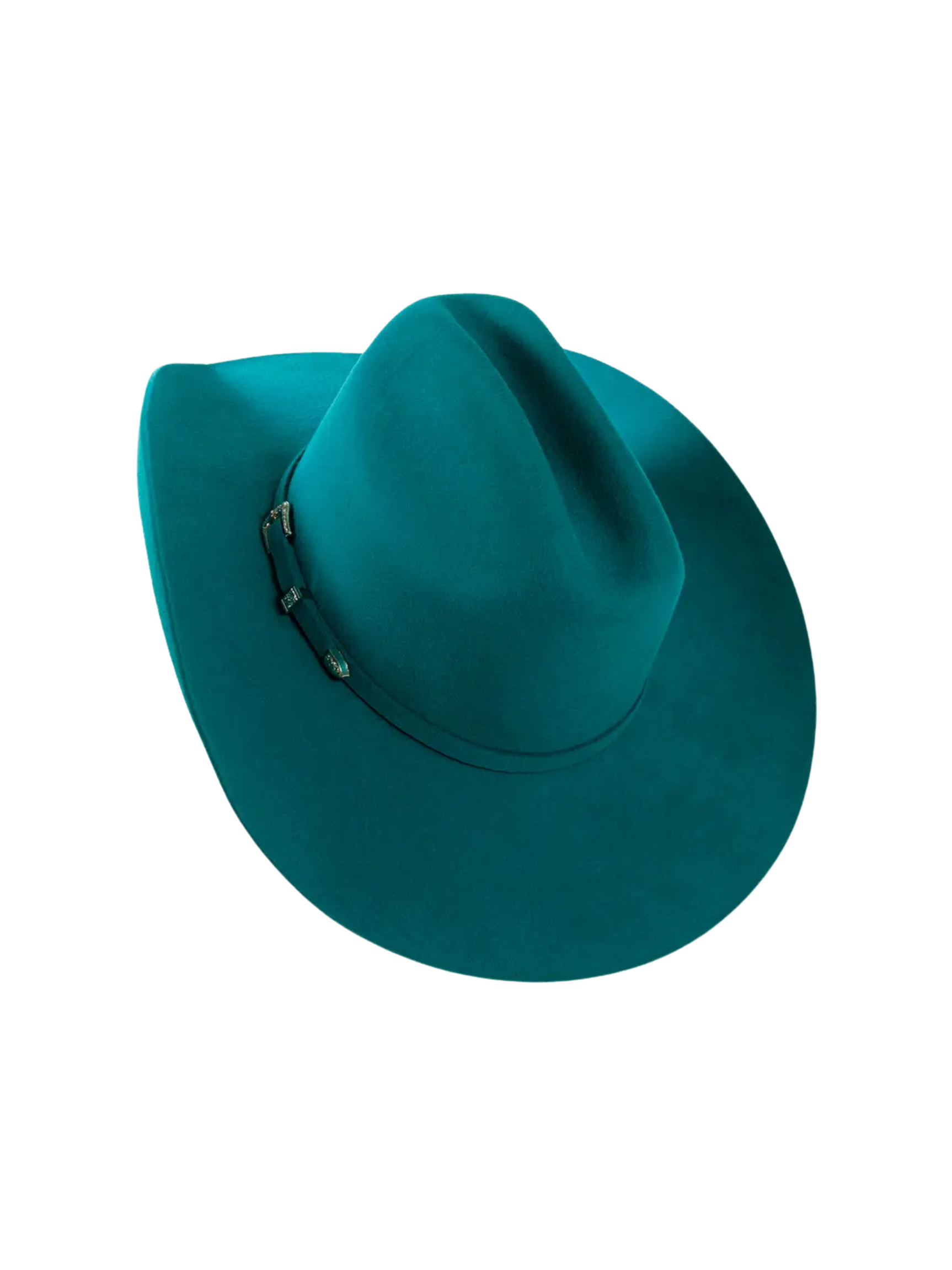 Chapeau Western Cattleman en feutre 3X Teal - Adulte