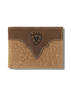 Portefeuille Bifold Floral Embossé