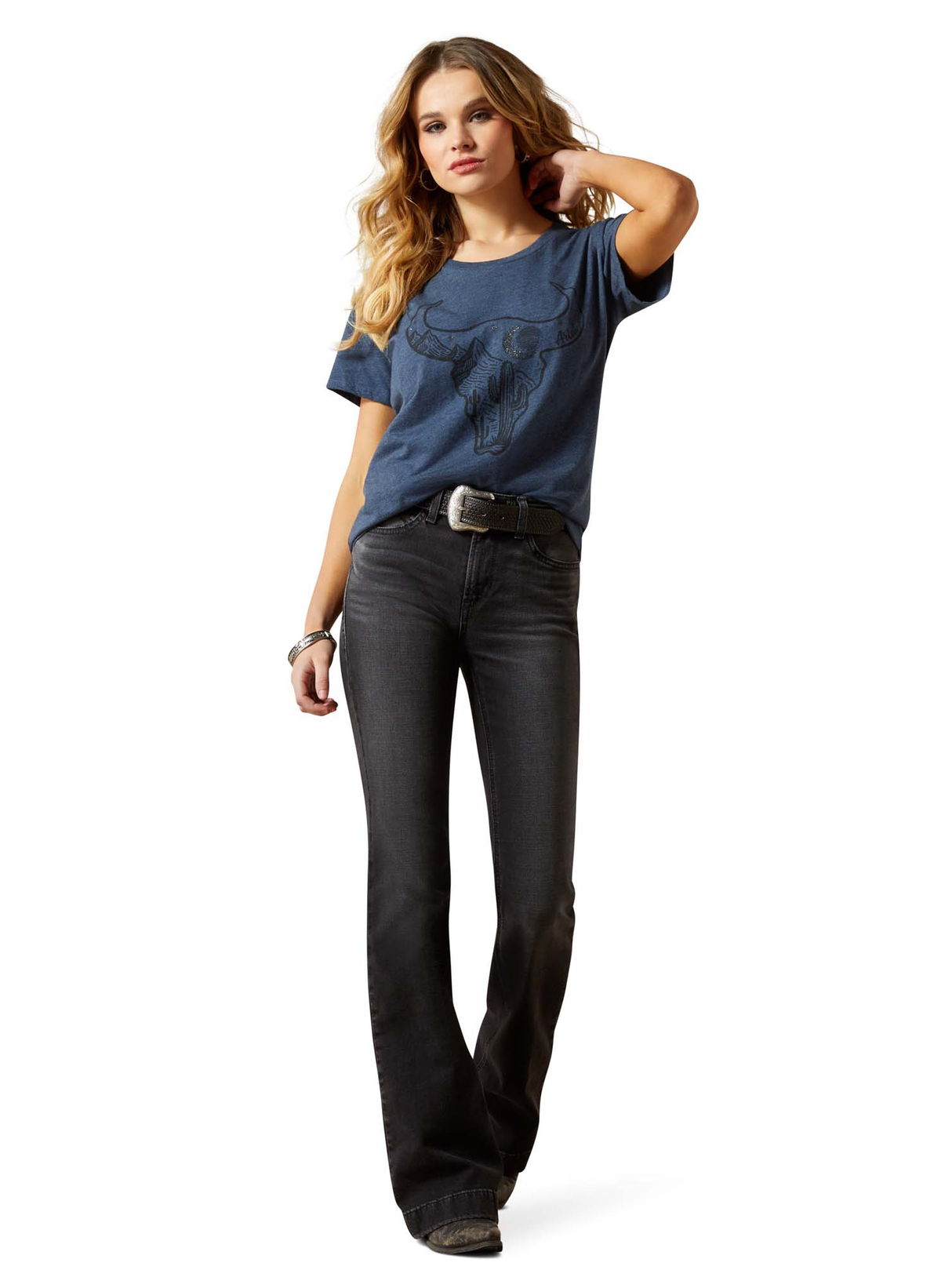 T-Shirt Bull Night Sky - Femme