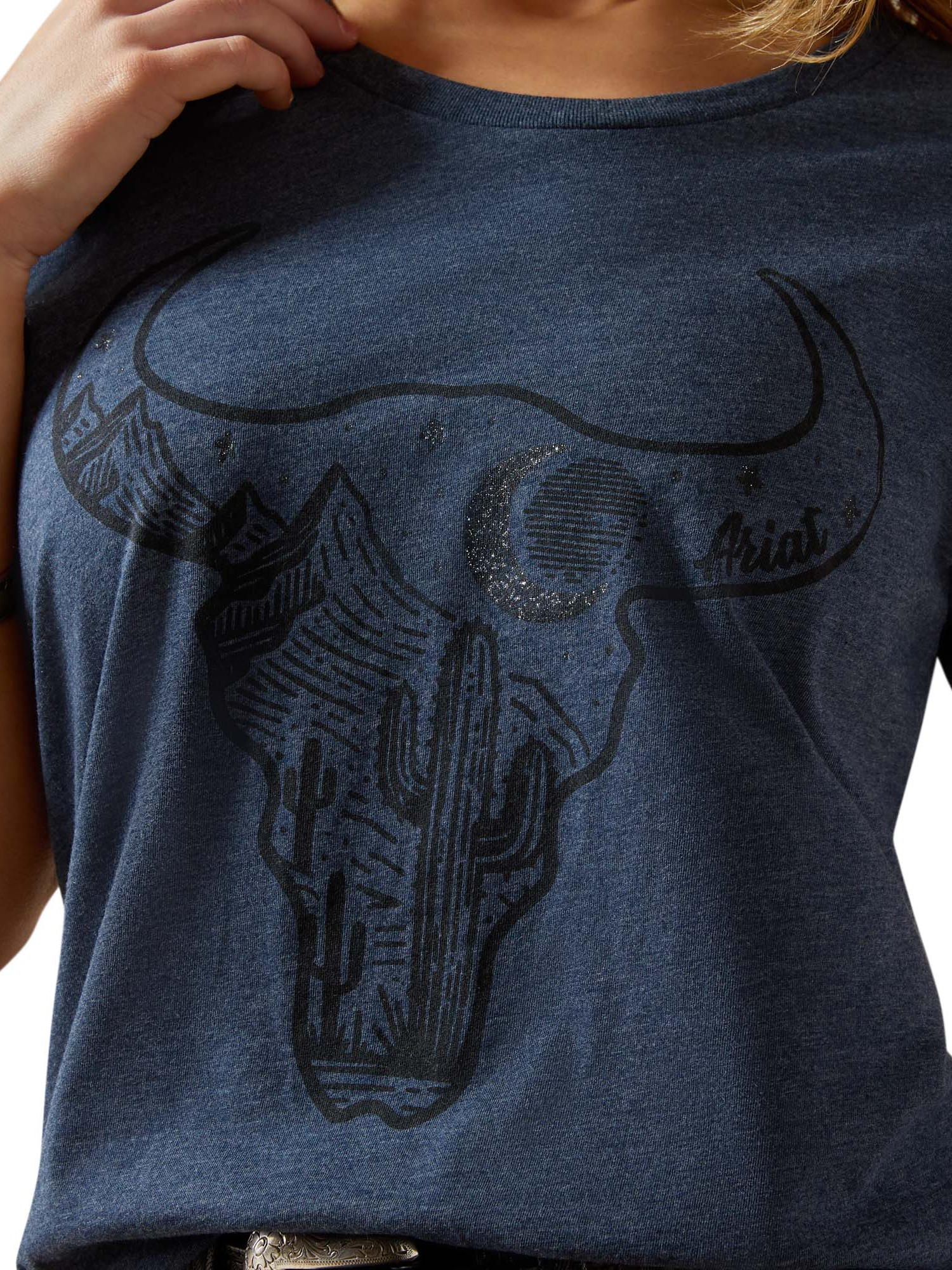 T-Shirt Bull Night Sky - Femme