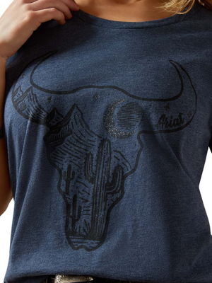 T-Shirt Bull Night Sky - Femme