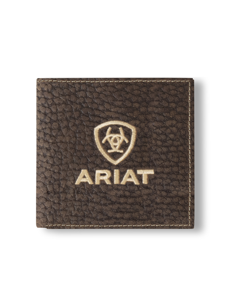 Portefeuille Large Bifold Bull Hide Brun