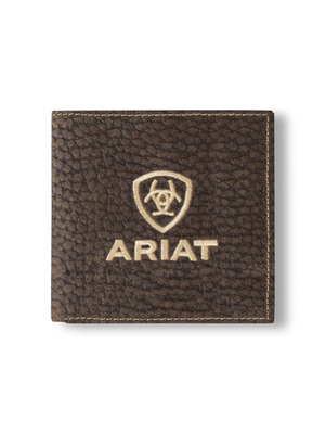 Portefeuille Large Bifold Bull Hide Brun