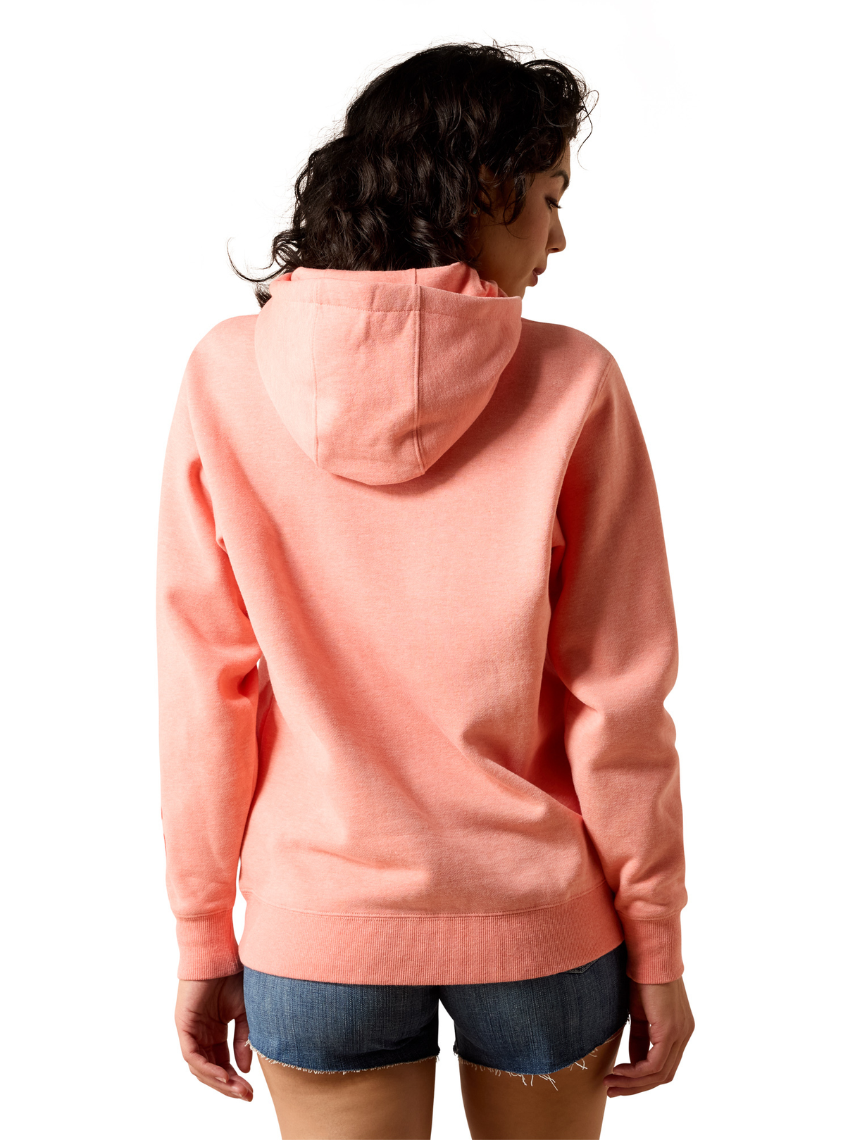 Hoodie 2.0 Logo Peach Amber - Femme