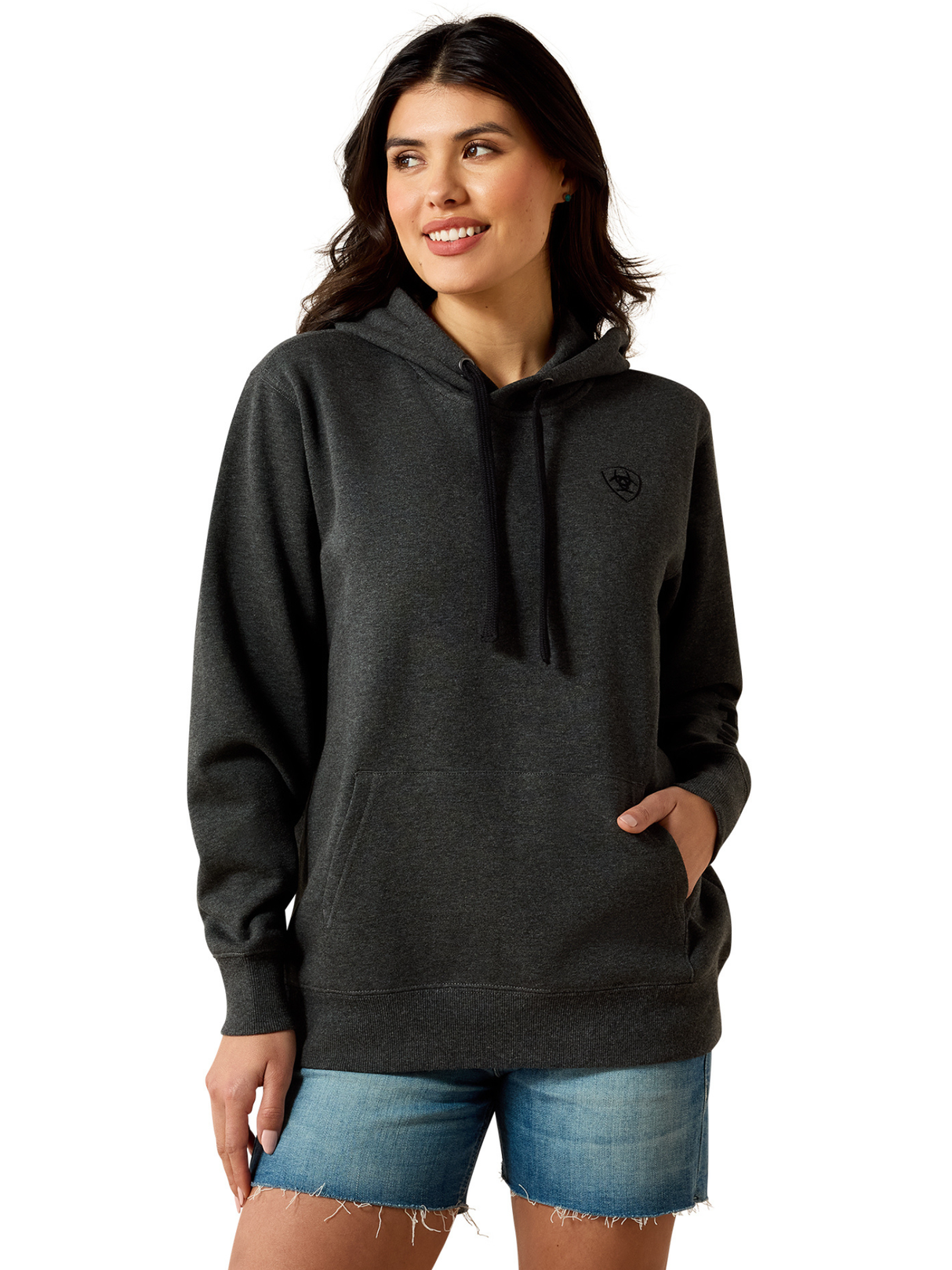 Hoodie 2.0 Logo Charcoal - Femme