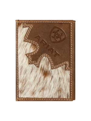 Portefeuille Trifold Brindle Calf Hair
