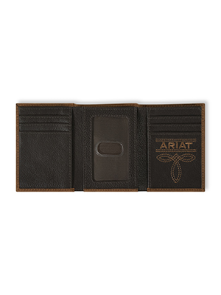 Portefeuille Trifold Brindle Calf Hair