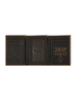 Portefeuille Trifold Brindle Calf Hair
