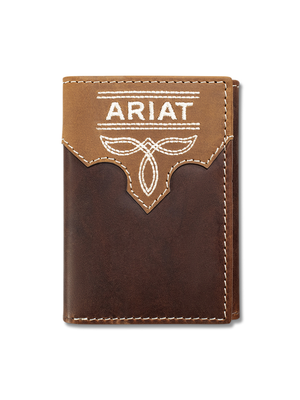 Portefeuille Trifold Boot Stitch Overlay