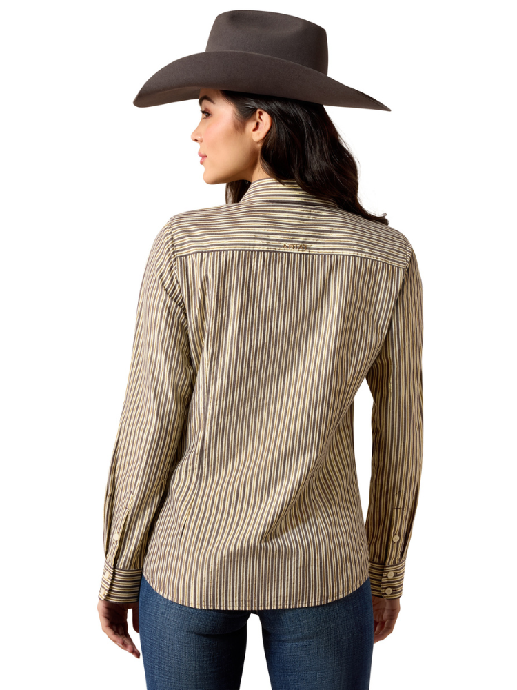 Women's Team Kirby Chocolate Plum Stripe Shirt