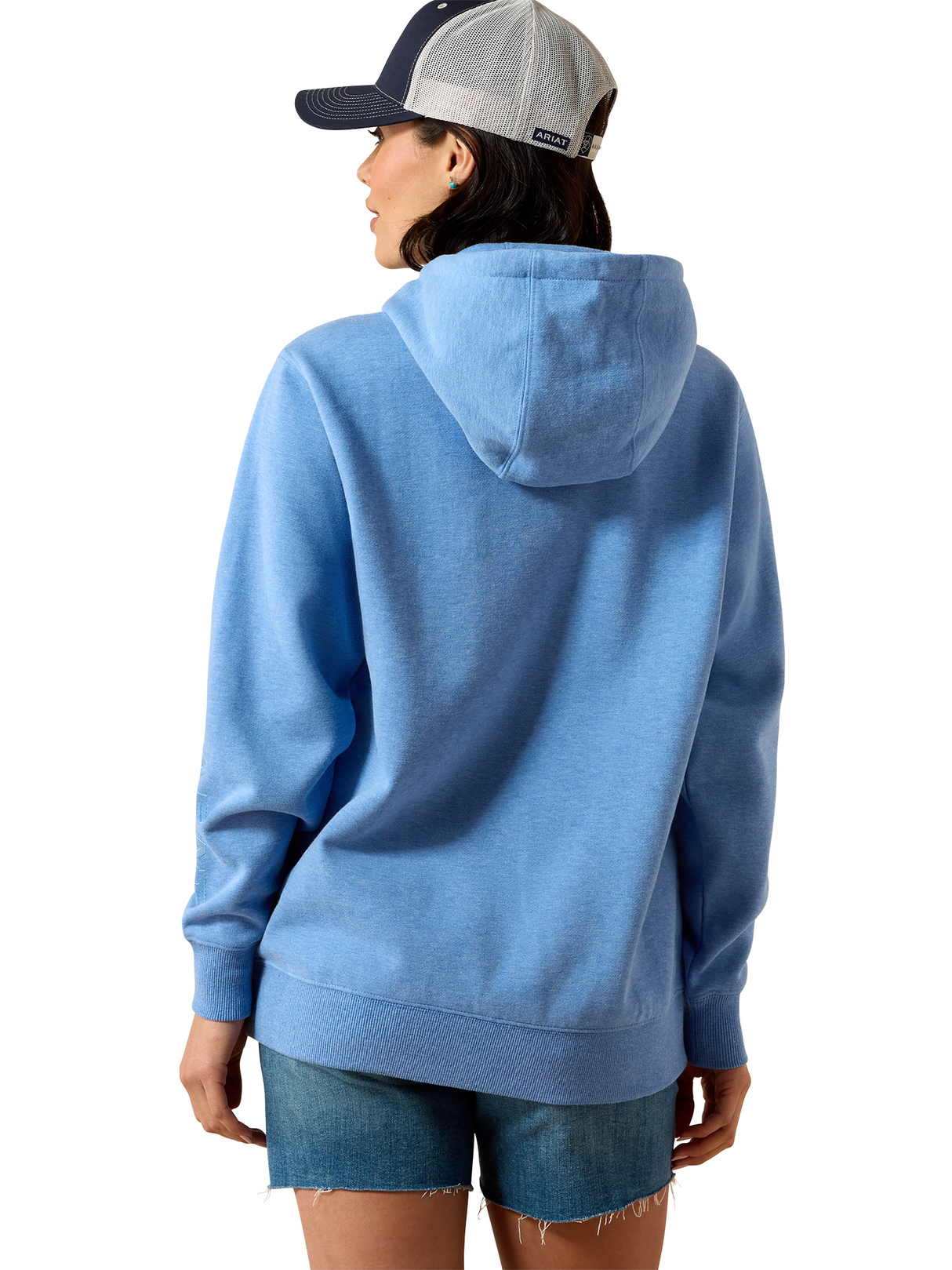 Hoodie 2.0 Logo Ultramarine Heather - Femme