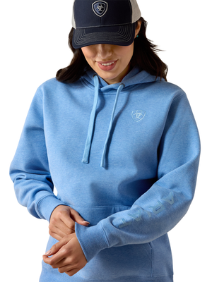 Hoodie 2.0 Logo Ultramarine Heather - Femme