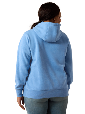 Hoodie 2.0 Logo Ultramarine Heather - Femme