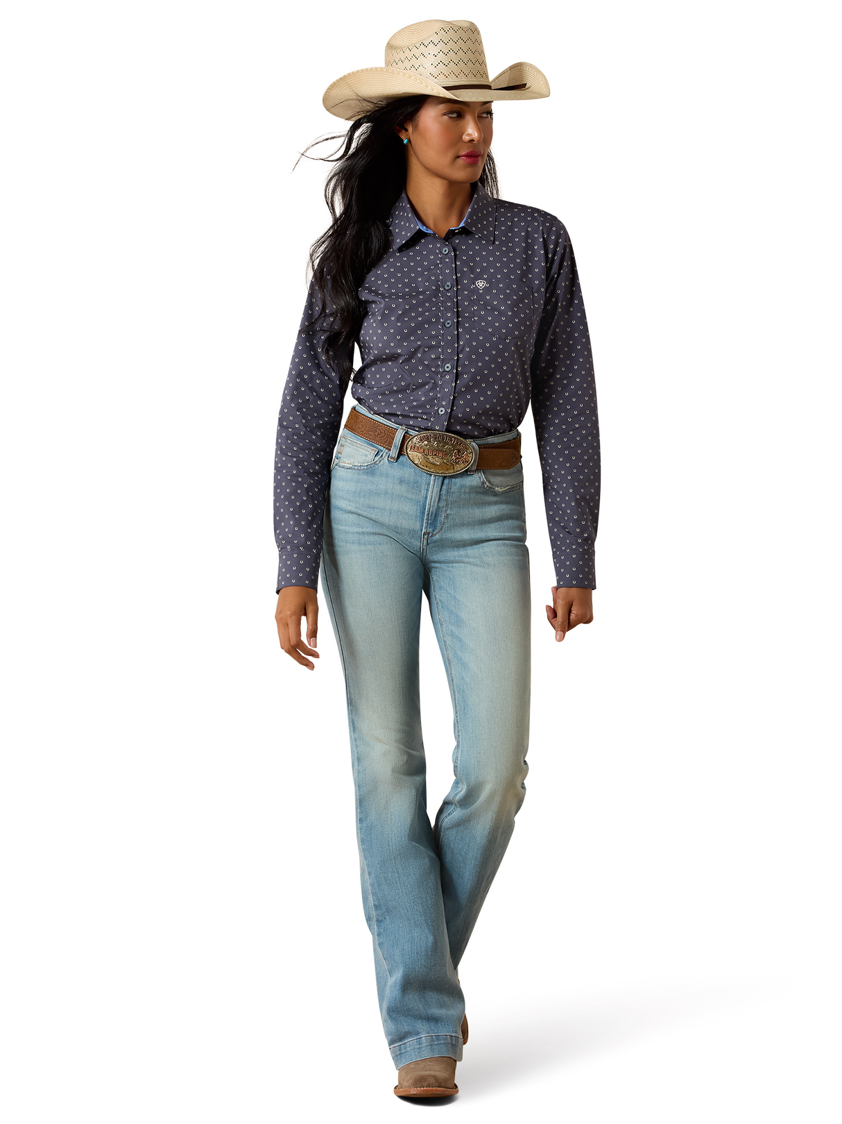 Chemise Kirby Stretch Ombre Blue Horseshoe - Femme