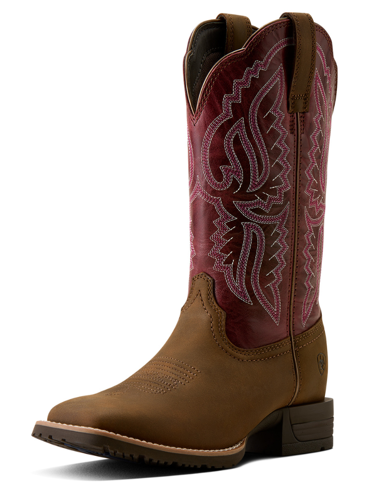 Bottes western Hybrid Ranchwork Backwoods Brown - Femme