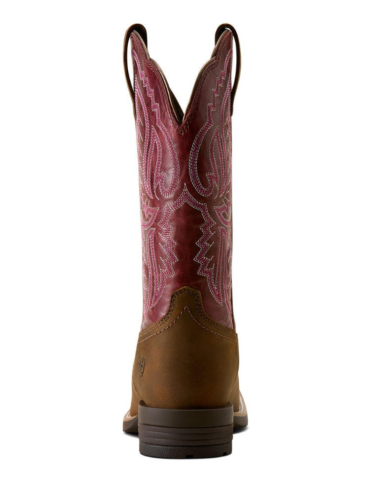 Bottes western Hybrid Ranchwork Backwoods Brown - Femme