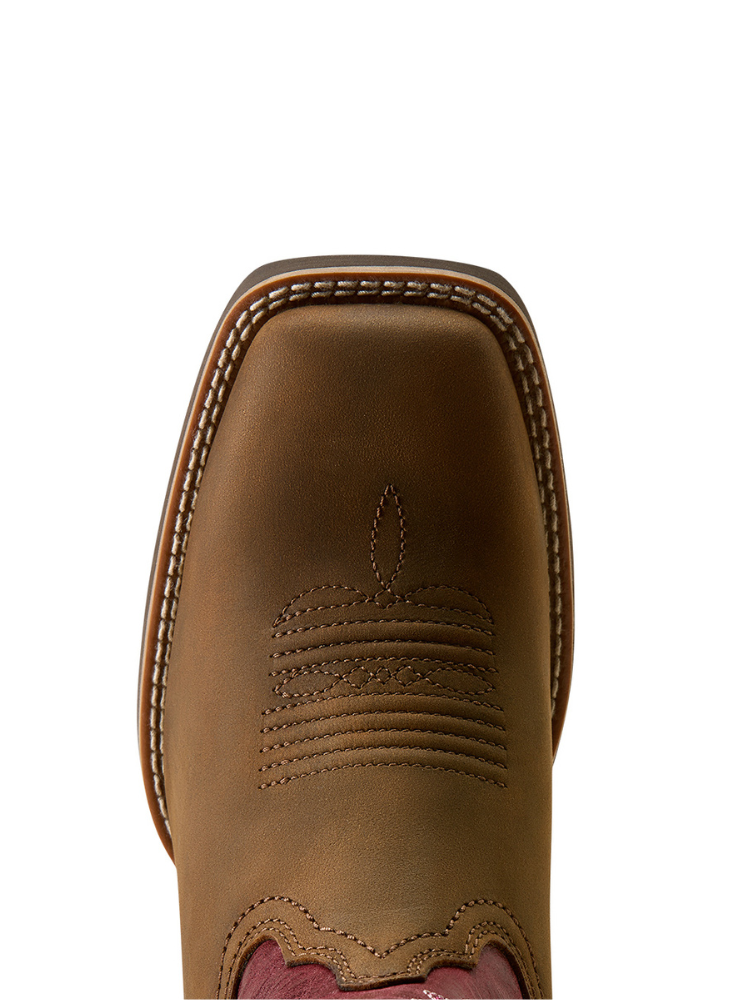 Bottes western Hybrid Ranchwork Backwoods Brown - Femme