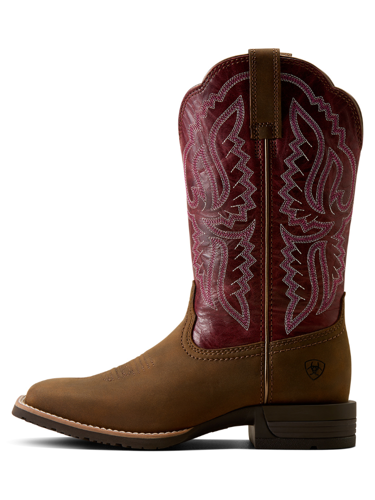 Bottes western Hybrid Ranchwork Backwoods Brown - Femme
