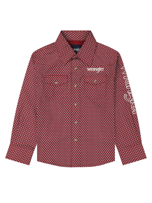 Chemise Western Rouge à broderie - Garçon