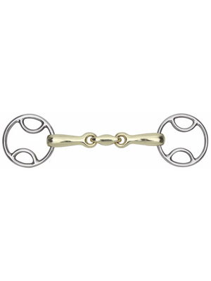 Mors Classique Bevel à double brisure en laiton avec lozenge