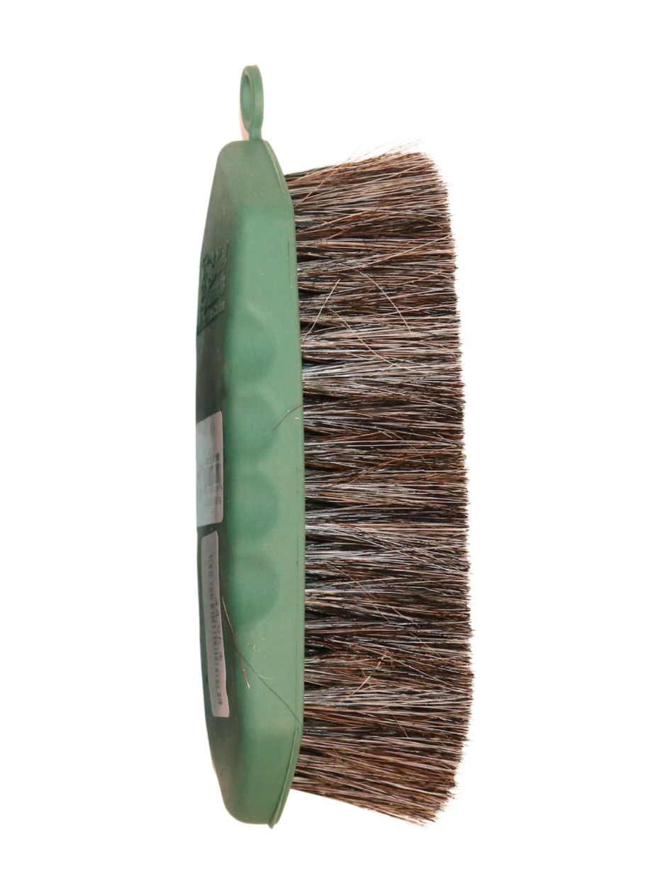 Soft brush with natural bristles, wide and non-slip