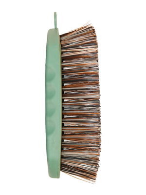 Large, non-slip, hard coconut fiber brush