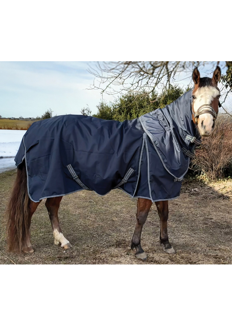 Couverture d’hiver EQUILAYERS EquiShell 100 1680D imperméable avec cou détachable