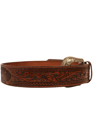 Ceinture Western Lasso Wrangler Brune - Homme