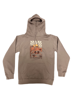 Chandail à capuchon Armadillo Desert Scene - Homme
