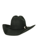 Chapeau Western Cattleman en feutre 3X Noir - Adulte